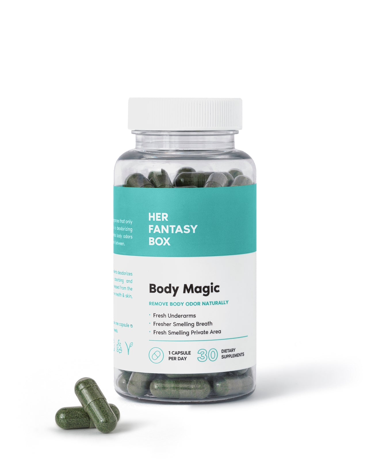 Body Magic Chlorophyll Pill - For Body Odor, Detox & Skin