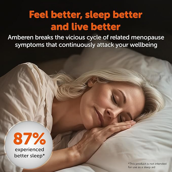 Amberen Menopause Supplements for Women, 120 Capsules, Clinically Shown to Help Support Hormone Balance, Multi-Symptom Relief from Hot Flashes, Night Sweats, Mood Swings & Low Energy